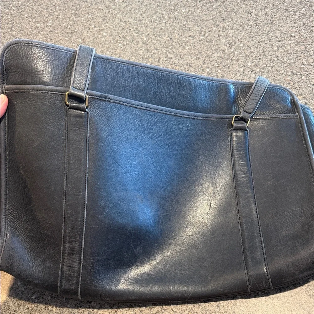 Vintage Irina Maxim leather briefcase bag